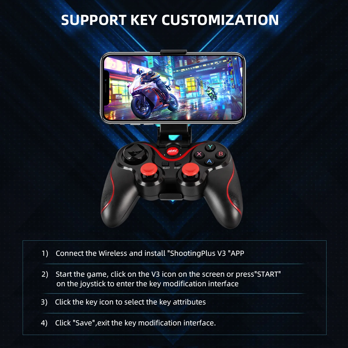 GAMINJA Wireless Bluetooth Gam - Board Game Android ulasan dan harga